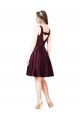 Sleeveless Bateau Neck Satin Knee Length Prom Dress / Bridesmaid Dress Leicester