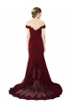 Sleeveless Sweetheart Stretch Crepe & Lace Burgundy Gold Sweep Train Formal Evening Gown / Prom Dress / Bridesmaid Dress Leicester