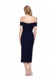 Sleeveless Sweetheart Stretch Crepe Dark Navy Midi Length Formal Evening Gown / Prom Dress / Bridesmaid Dress Leicester